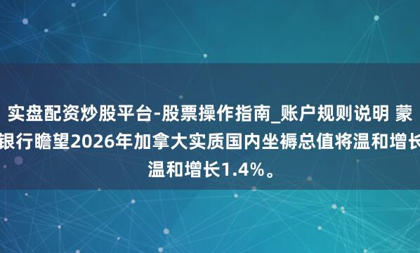 实盘配资炒股平台-股票操作指南_账户规则说明 蒙特利尔银行瞻望2026年加拿大实质国内坐褥总值将温和增长1.4%。