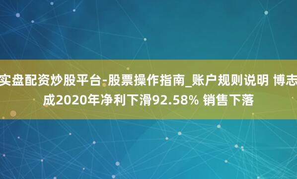 实盘配资炒股平台-股票操作指南_账户规则说明 博志成2020年净利下滑92.58% 销售下落